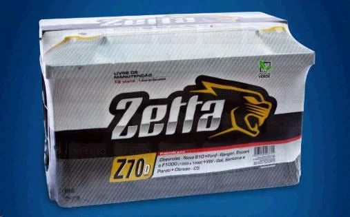 Bateria - 70 Amperes - Zetta